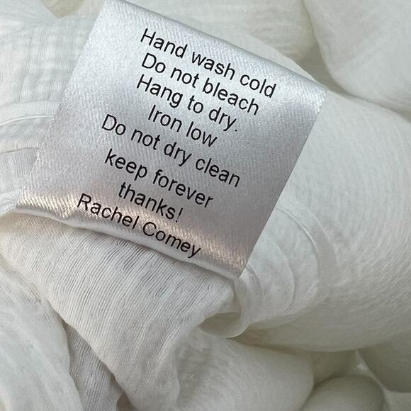 Rachel Comey Bonnie Skirt Ruffle Raw Hem Cotton White Size 6 *Altered - Picture 12 of 12